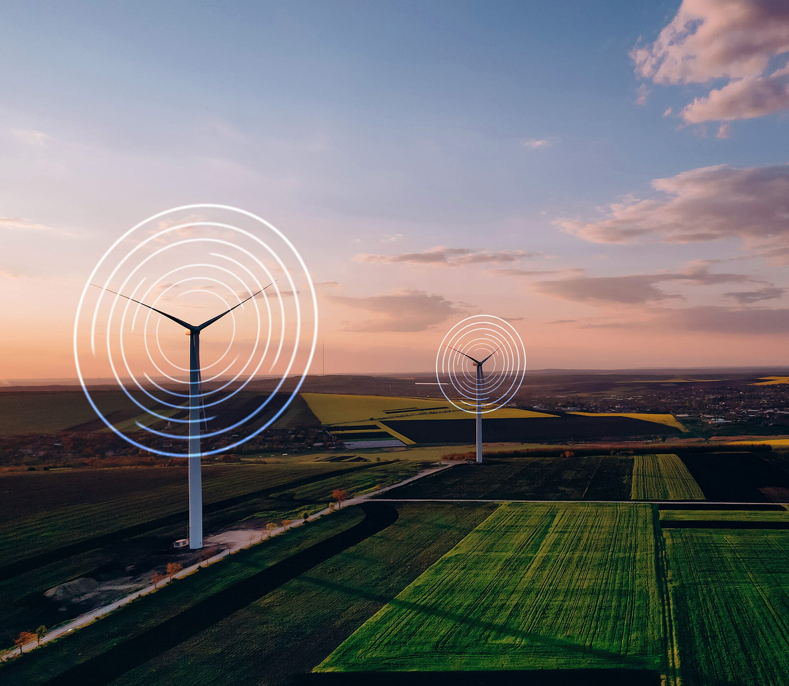 Windräder generieren saubere Energie